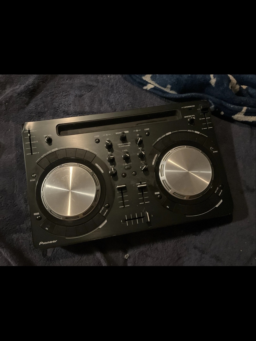 Pioneer DDJ-WeGO3-K Black DJ Controller 2-Deck USB Compact Mixer Tested Working